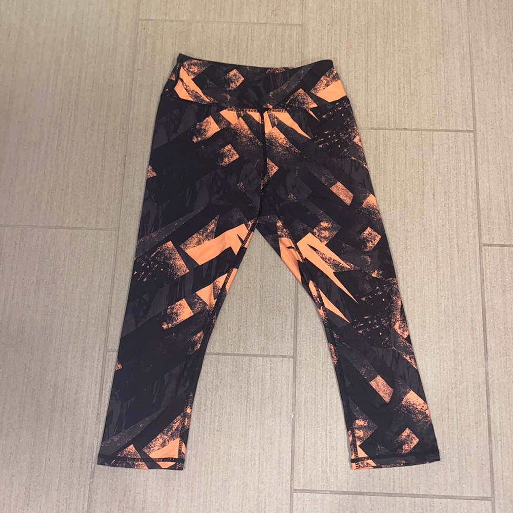 Kyodan Legging Capris Orange & Black Size XS